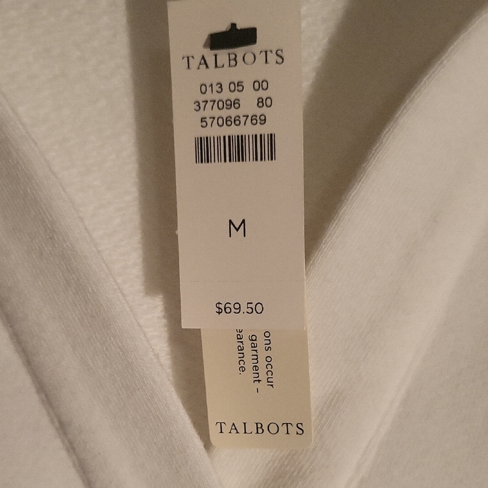 Talbots Ivory Collared Top - Picture 4 of 9